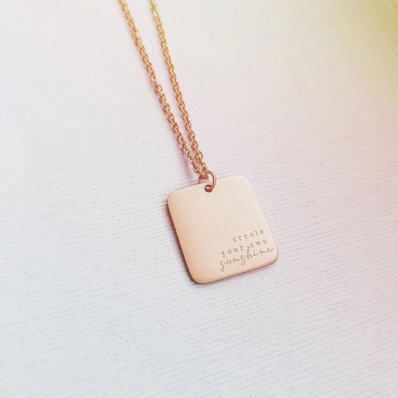 Create Your Own Sunshine Gold Pendant Necklace
